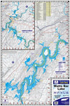Kingfisher Maps Lake Chickamauga Waterproof Map #1704