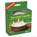 Coghlans Emergency 36-Hr Survival Candle SKU: 9248 with Elite Tactical Cloth